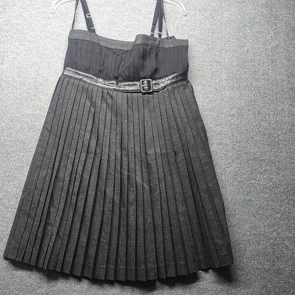 Dolce & Gabbana D&G ITALY. Gray Pleated Silk Dress