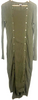 DIESEL Designer: Glenn Martens Khaki Ribbed Knit Pullover Long Dress