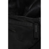 Helmut Lang NY. Black Mock Neck Sleeveless Zipper Polyurethane Top