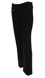 Dolce & Gabbana Italy. Black Low Rise Woven Flare Dress Pants