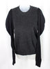 COMME DES GARCONS JAPAN. Junya Watanabe. Black Gray Wool Blend Round Neck Long Sleeve Pullover Sweater