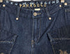 Parasuco Cotton Linen Blend Capri Low Rise Jeans
