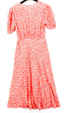 Ghost London. Tanya Sarne. Pink Floral Print Maxi Viscose Dress