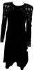 Alexander McQueen Womens Knit Jacquard Long Sleeve Fit & Flare Dress