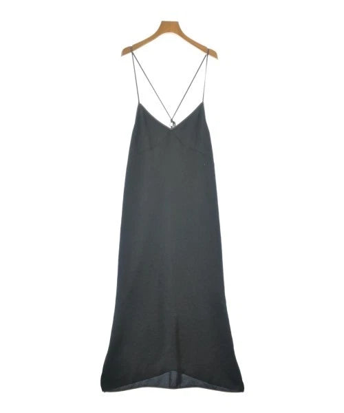 NOBLE JAPAN. Black PolyTech Slip Dress