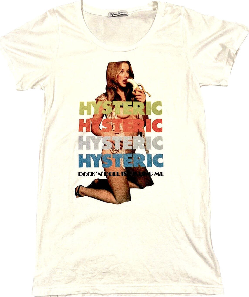 Hysteric Glamour “Rock 'N' Roll is Killing Me” White Long Tee