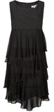 Comme des Garcons, Comme des Garcons Japan. NEW. New With Tags. Black Semi Sheer Tiered Ruffle Dress