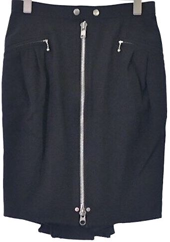 Comme des Garcons Japan. Junya Watanabe. Black Zippered Wool Knee