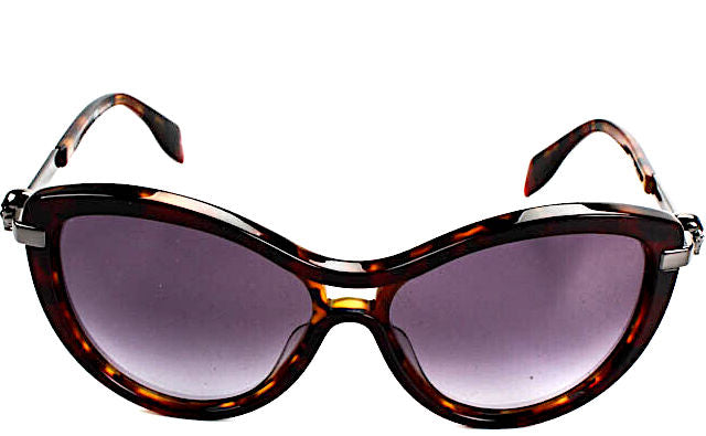 Alexander McQueen UK Tortoise Shell Cat Eye Sunglasses