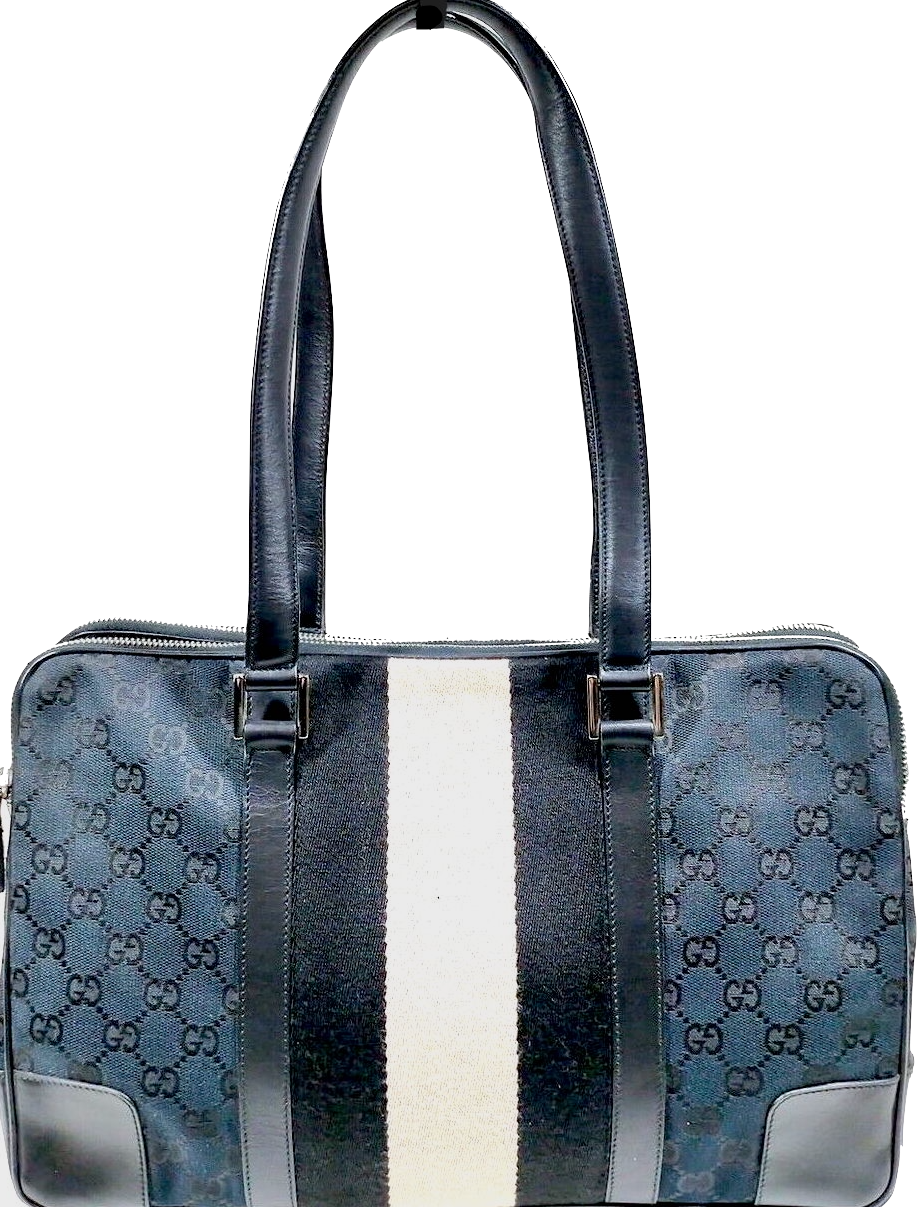 Gucci Authenticated Boston Leather Handbag