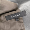 Gucci Italy. Vintage Grey Cotton, Polyurethane, Cupro Jacket