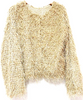 DISCOAT JAPAN. 24SS Collection. Beige Shaggy Knit Sweater