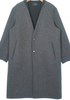 UNITED TOKYO JAPAN. Gray Wool Blend Day or Evening Over Coat