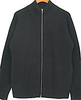 UNITED TOKYO JAPAN. Black Full Zip Ribbed Knit Cardigan