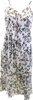 Rag & Bone NYC. WHITE VISOCSE V-Neck Floral Sleeveless Long Slip Dress