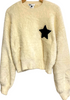 DOUBLE STANDARD CLOTHING JAPAN Ivory Shaggy Mole Knit Cropped Sweater