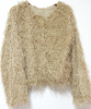 DISCOAT JAPAN. 24SS Collection. Beige Shaggy Knit Sweater