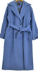 UNITED TOKYO JAPAN. Blue Wool Blend Belted Coat