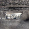 LOEWE MADRID. Black Pebbled Leather Silver Hardware Mini Shoulder Bag