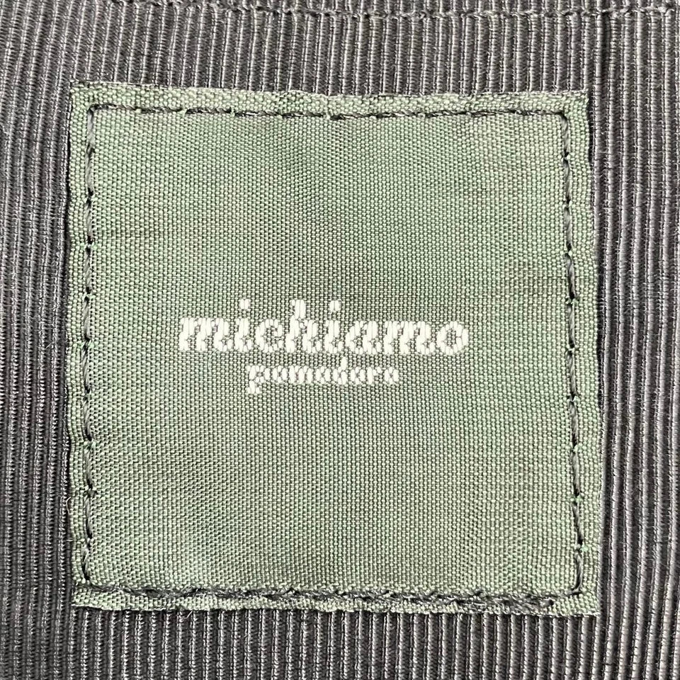 MICHIAMO JAPAN. Black Extra Large Hobo Style Lambksin Leather Shoulderbag