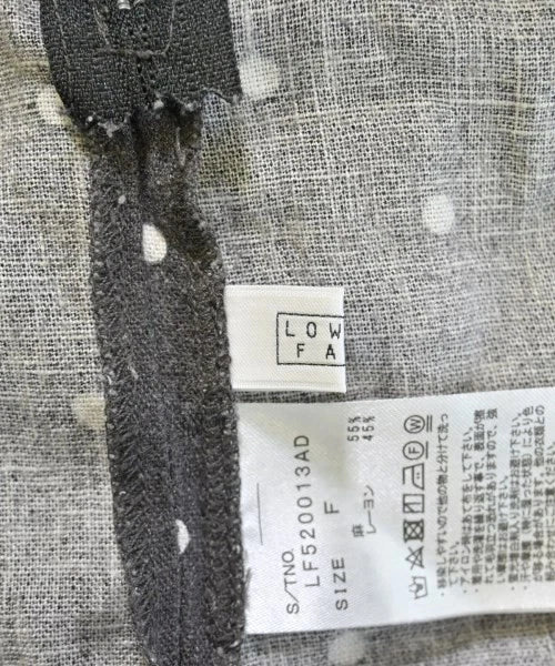 LOWRYS FARM JAPAN. Linen/Viscose  Gray x White (Dot Pattern)Long/Maxi Length Skirt