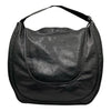 MICHIAMO JAPAN. Black Extra Large Hobo Style Lambksin Leather Shoulderbag