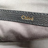 Chloe Paris. Black Pebbled Leather Goldplated Logo Shoulderbag / Crossbody Bag