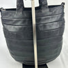 KAWA KAWA JAPAN. Black Lambskin Quilted Leather Tote Bag / Shoulder Bag