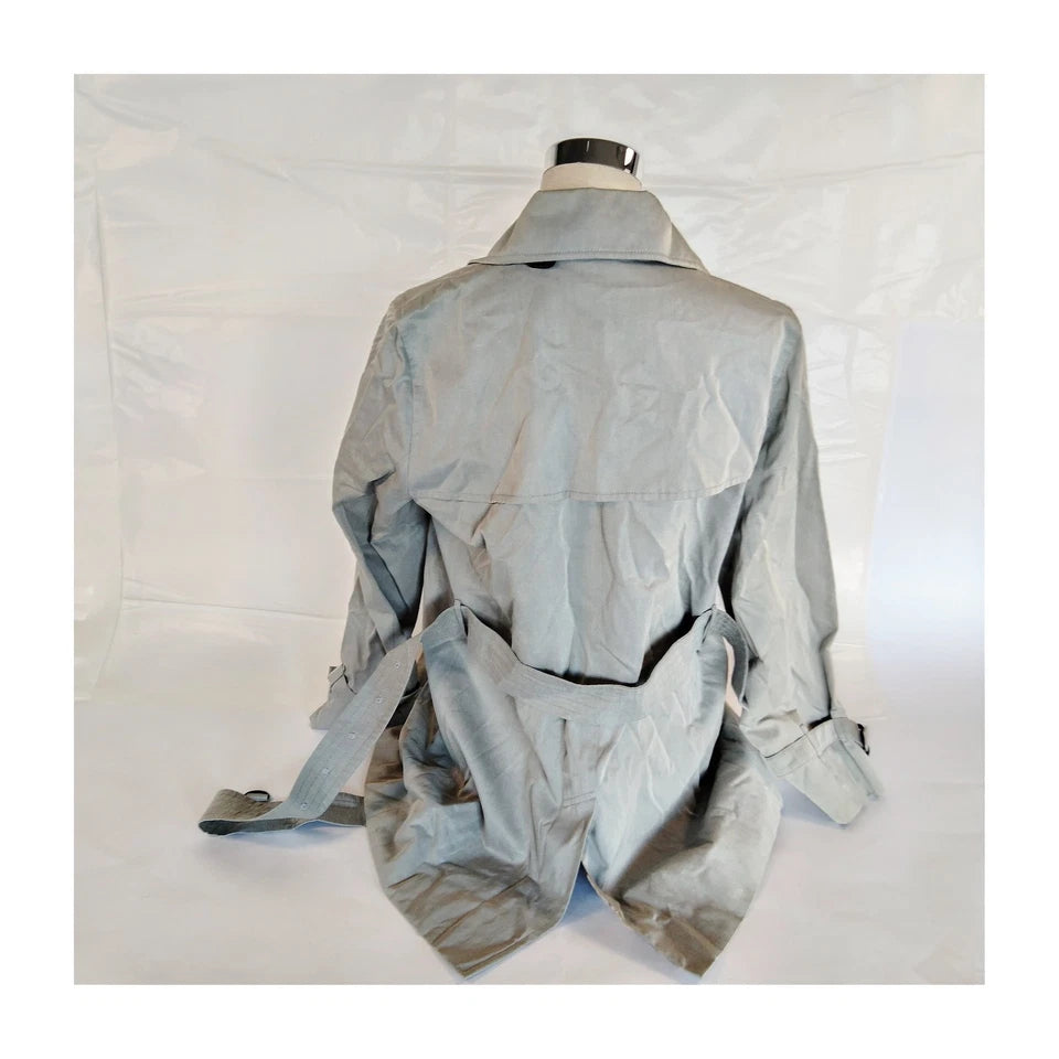 Burberry London. Gray Cotton/Cupro Coat