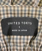 UNITED TOKYO JAPAN. Beige/Brown Checked Plaid Long/Maxi Length Skirt