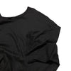 Y's Yohji Yamamoto Japan. Black Hem Layered Rib Knit Cut and Sew Dress