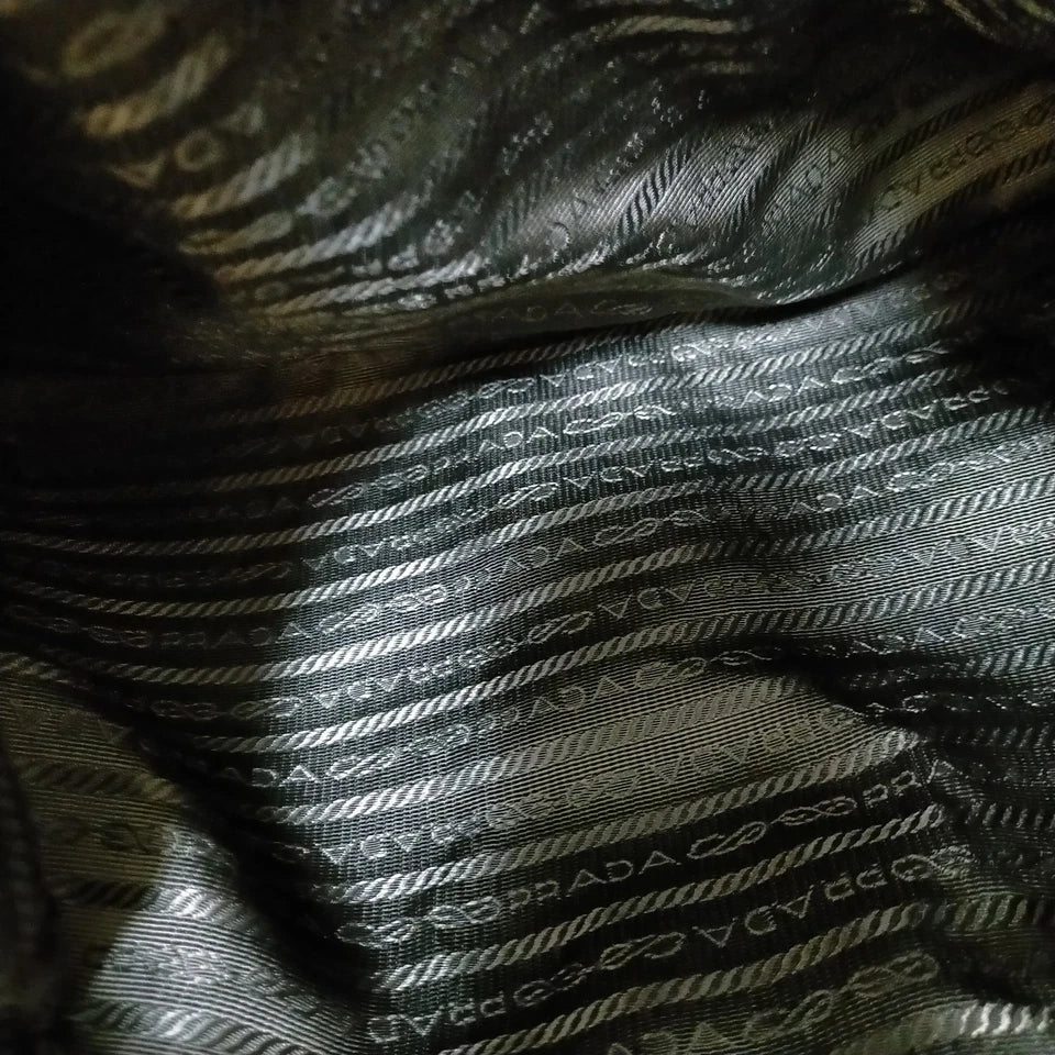 Prada Italy. Brown Pebbled Leather Shoulder Bag / Crossbody bag