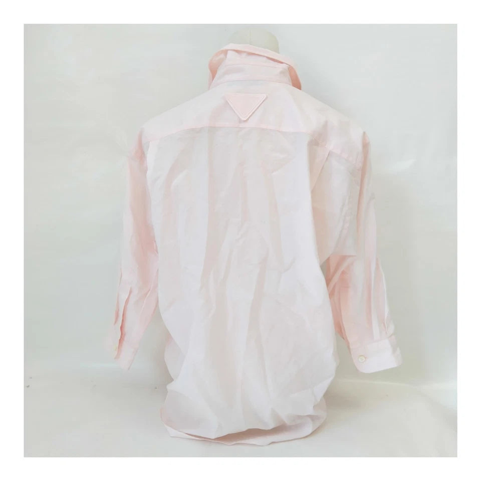 Prada Italy. Light Pink Cotton Top/Blouse