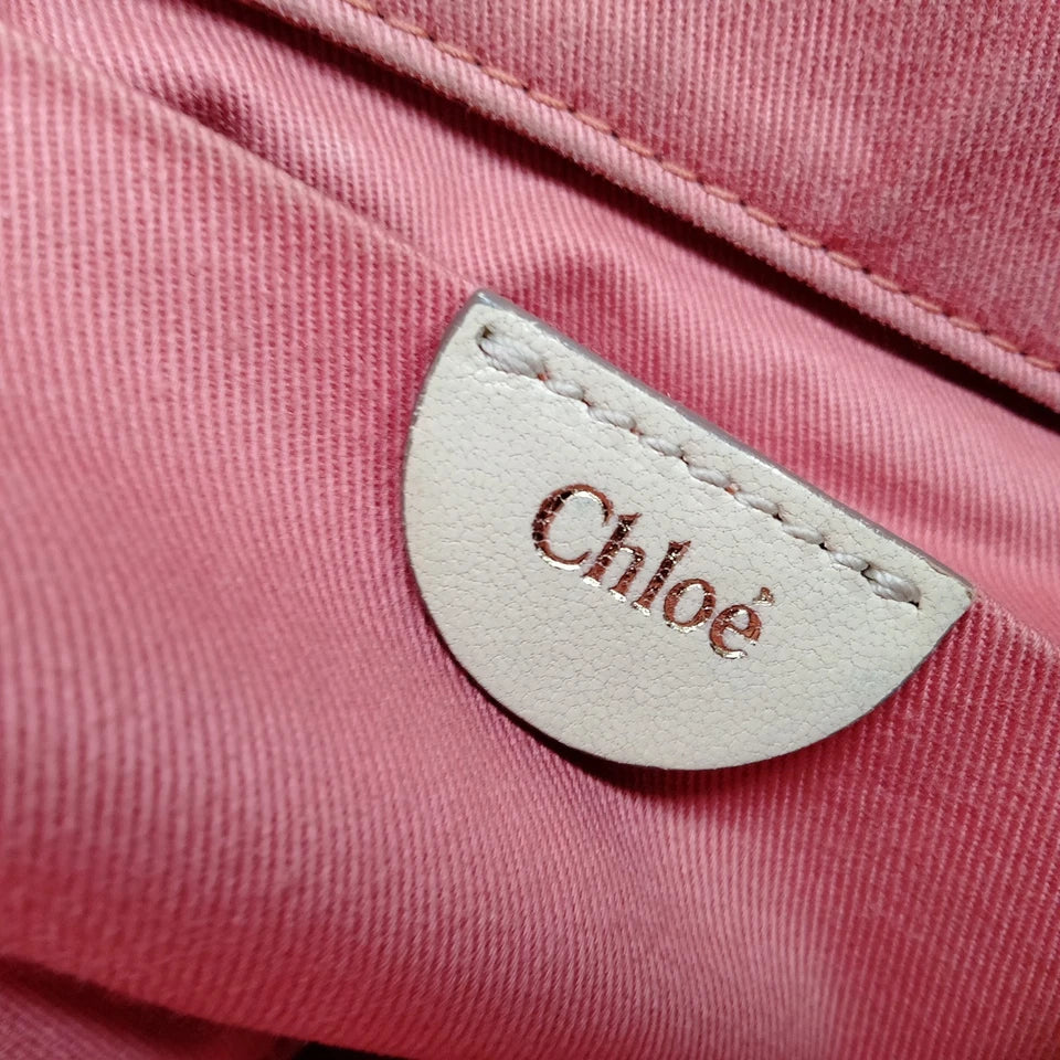 Chloe Paris. Beige Leather Vintage Shoulder Bag