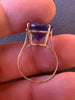 Chesterfield's London. Victorian 10ct Gold Blue Spinel 10ct Solitaire Ring, Large 10k Heavy 4.8g Size: 8.5