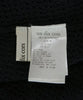un dix cors JAPAN. Black Cotton Blend Open Weave Semi Sheer Dress