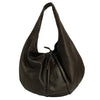 KITAMURA JAPAN. Vintage Extra Large Dark Brown Leather Hobo Style Shoulder Bag