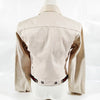Gucci Italy. Beige/Light Brown Cotton Jacket