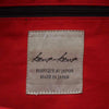 kawa-kawa Japan. Black Lambskin Leather Big Oversized Lucite Zipper, Red Lining Shoulder Bag
