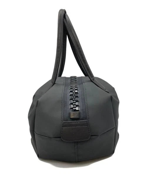 KAWA-KAWA JAPAN. Black Manju Shoulder Bag/Tote Bag, Oversize Zipper