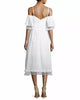 ALEXANDER MCQUEEN UK. MCQ. NEW W/TAGS Pleated Flutter-Sleeve Midi Dress