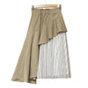 UNITED TOKYO JAPAN. Beige, White, Black Geometric Lace Skirt
