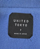 UNITED TOKYO JAPAN. Blue Wool Blend Belted Coat
