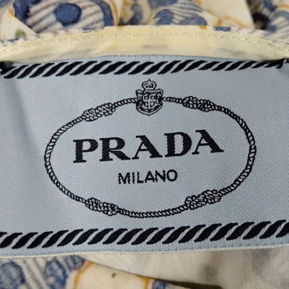 Prada Italy. Vintage Cotton Printed Dress