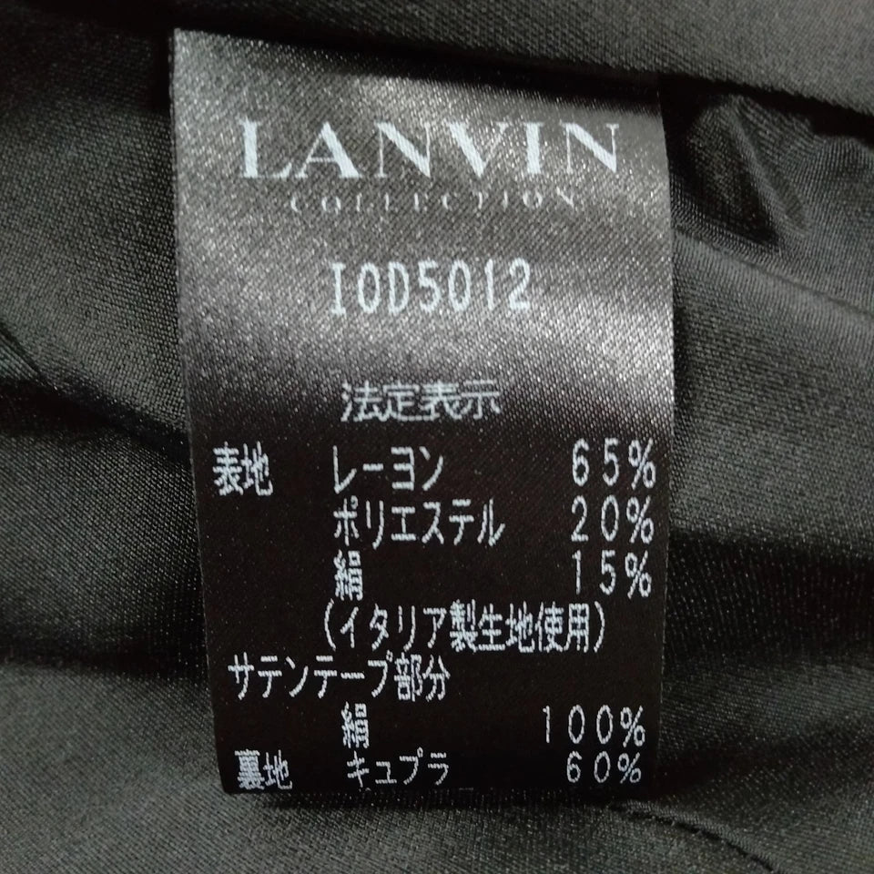 Lanvin Paris. Black Silk/Rayon Blend Dress