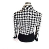 Valentino Garavani Italy. Vintage Houndstooth Pattern Wool Jacket