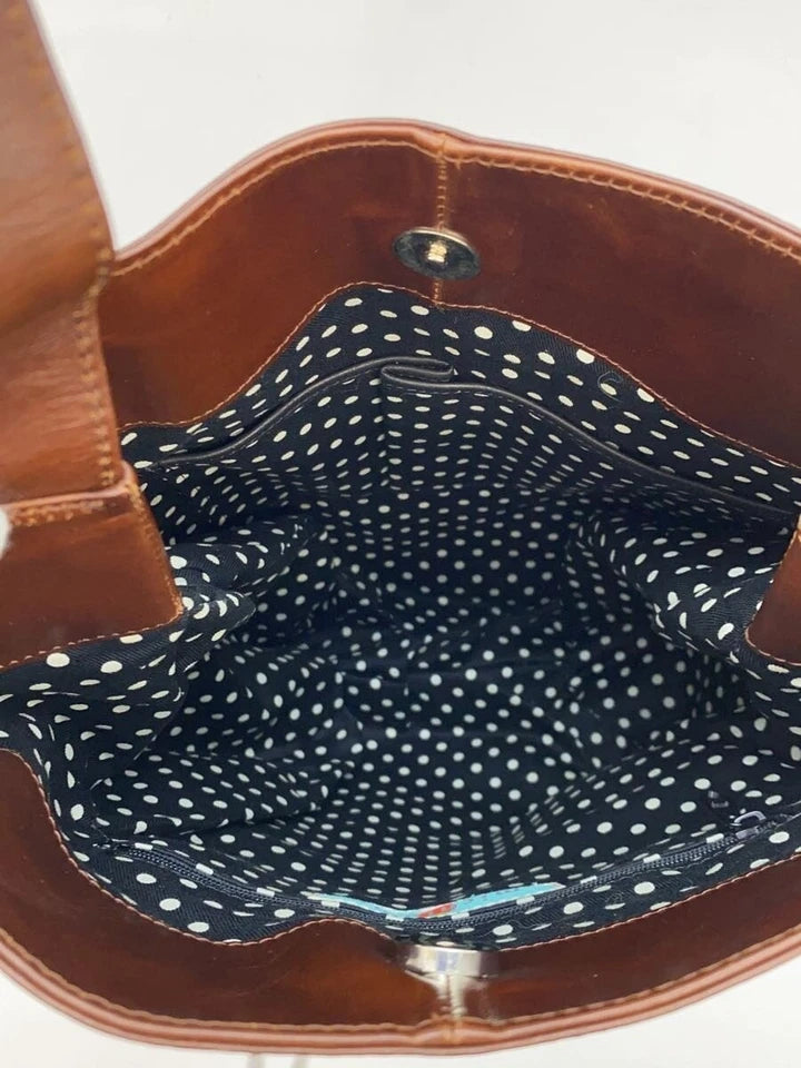 michiamo JAPAN. Brown Leather Handmade in Japan Shoulderbag