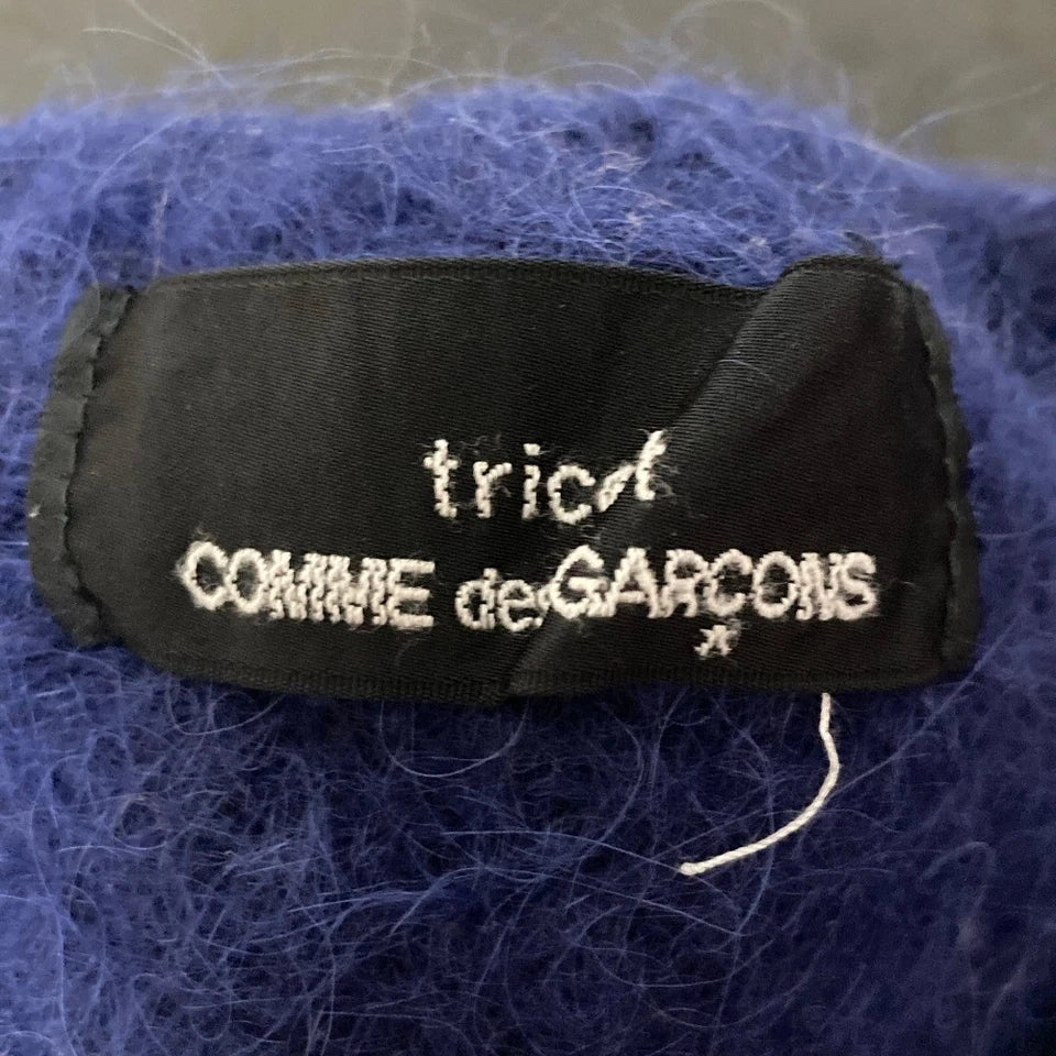 COMME des GARCONS tricot Japan. Navy Alpaca Shaggy Knit Sweater