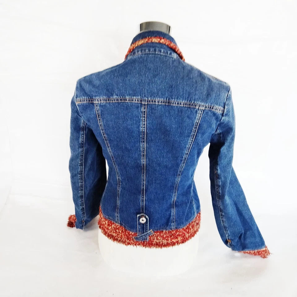 DOLCE&GABBANA ITALY. D&G. Vintage Rayon/Denim Jacket