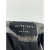 UNITED TOKYO JAPAN. Gray Plaid High-Rise Wide-Leg Pants